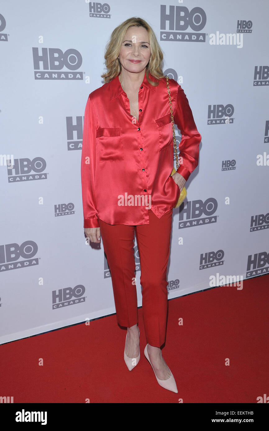 HBO Kanada-empfindliche Haut-Screening bei Scotiabank Theater - Ankunft.  Mitwirkende: Kim Cattrall Where: Toronto, Kanada bei: 18. Juli 2014 Stockfoto
