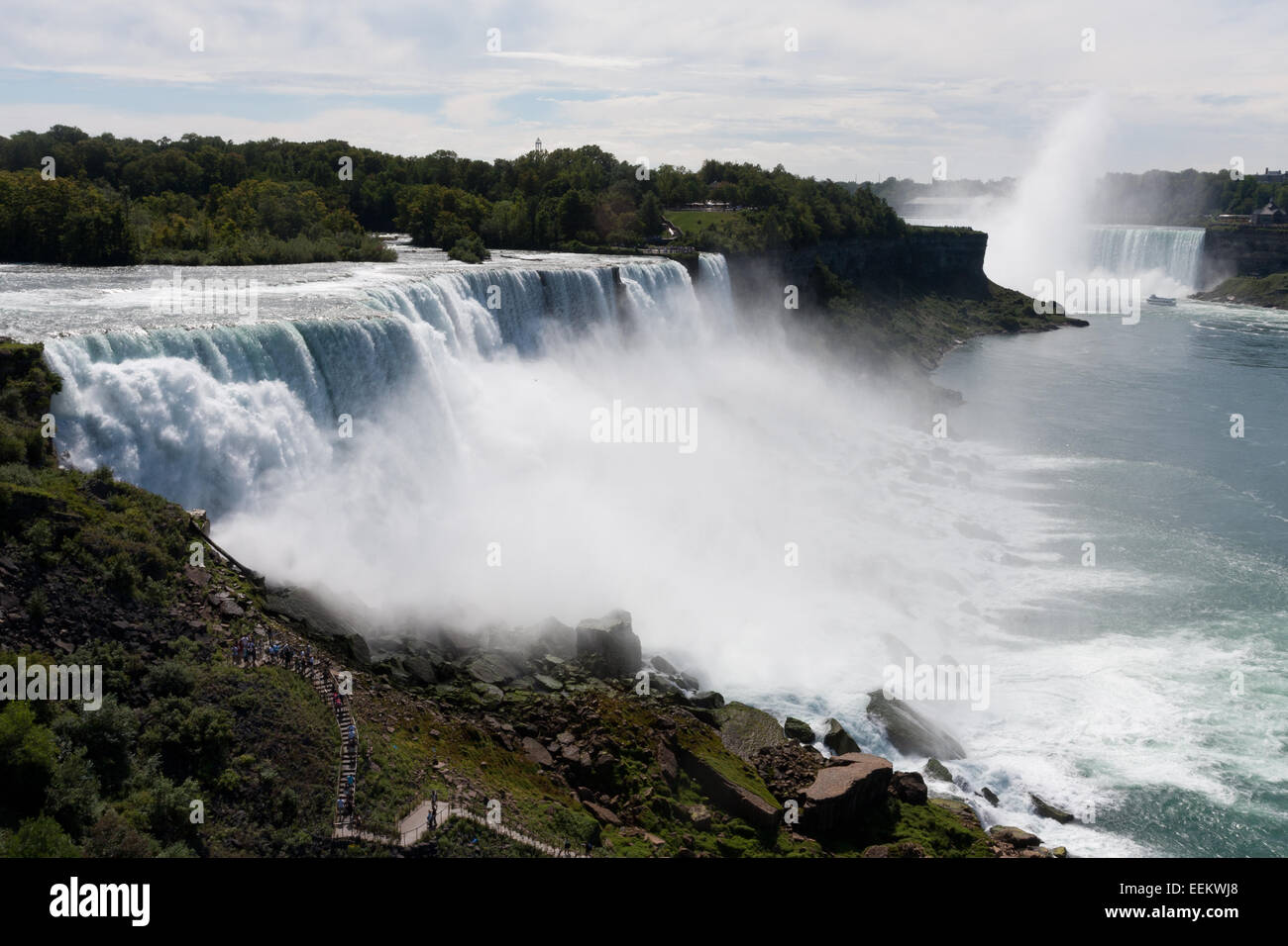 American Falls, Brautschleier Sturz- und kanadischen Horseshoe Falls Stockfoto