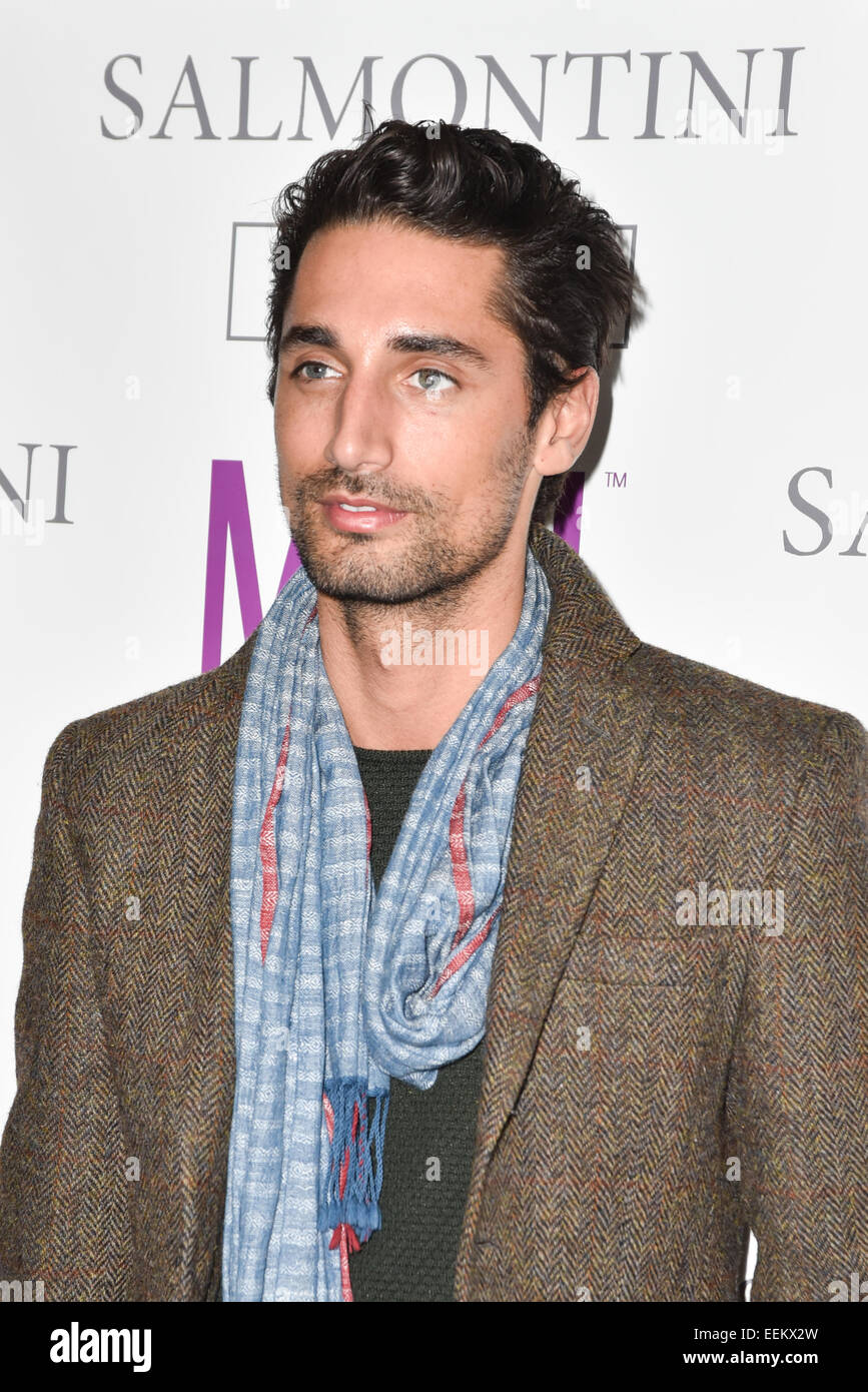 London, UK. 19. Januar 2015. Hugo Taylor besucht MediaSkin Gifting Lounge im Salmontini 1 Pont St, Belgravia, London. Bildnachweis: Siehe Li/Alamy Live News Stockfoto