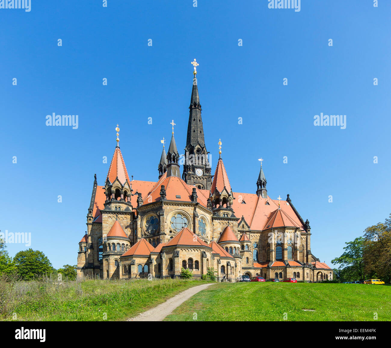 Garnison-Kirche des Hl. Martin, Dresden, Sachsen, Deutschland Stockfoto