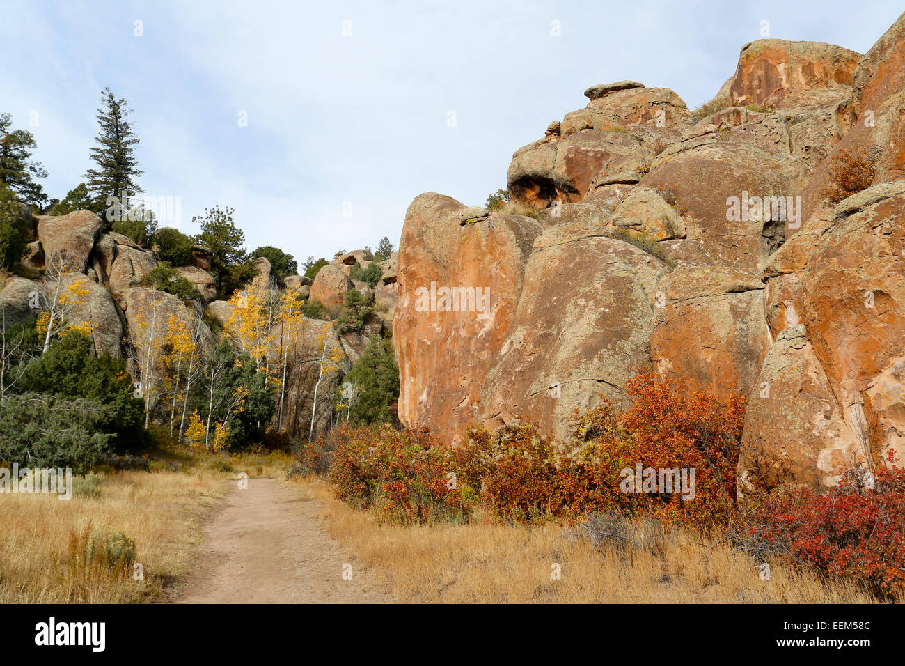 Penitente Canyon spezielle Management Erholungsgebiet im San Luis Valley, Colorado, Vereinigte Staaten von Amerika Stockfoto