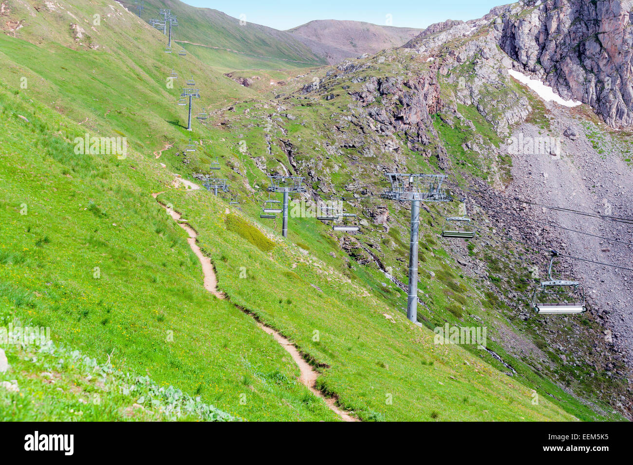 Mountainbike-Strecke Stockfoto