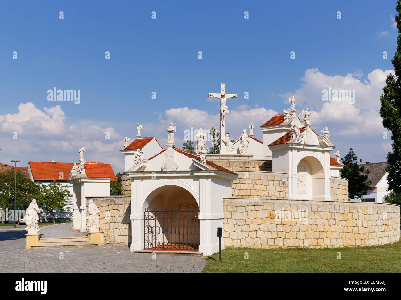 Kalvarienberg, Frauenkirchen, nördlichen Burgenland, Burgenland, Österreich Stockfoto