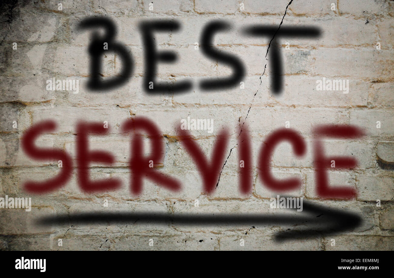 Best Service-Konzept Stockfoto