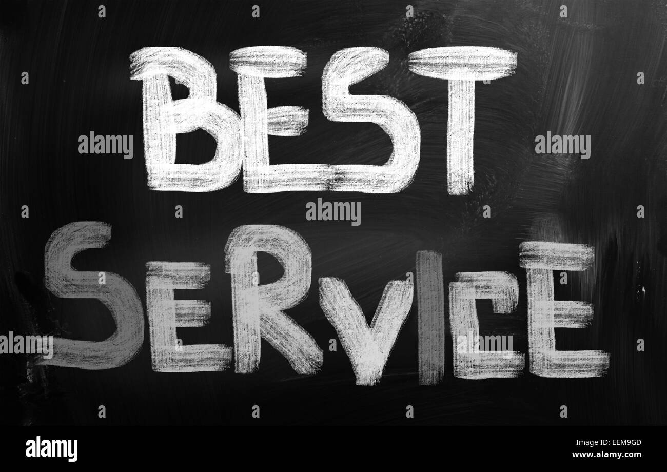 Best Service-Konzept Stockfoto