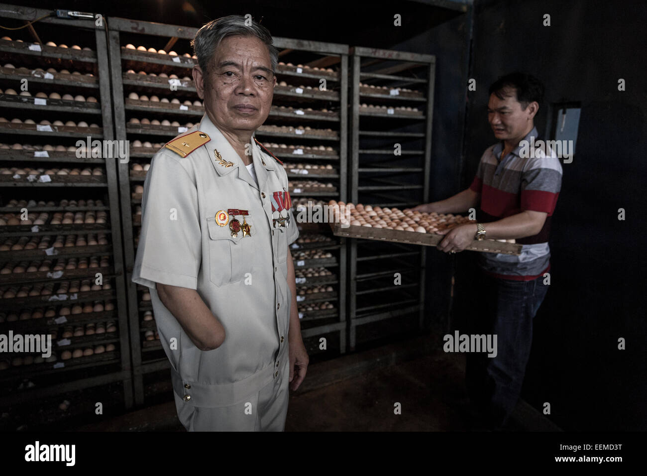 Ngo Dinh zwischen 1967 und 1975 in Nordlaos auf dem Ho Chi Minh Trail ausgetragen. Stockfoto