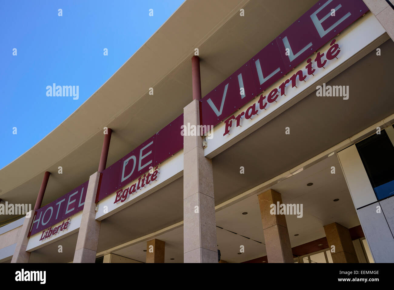 Hotel de Ville in Martigues, Frankreich Bouches du Rhone, PACA (Provence-Alpes-Cote d ' Azur) Stockfoto