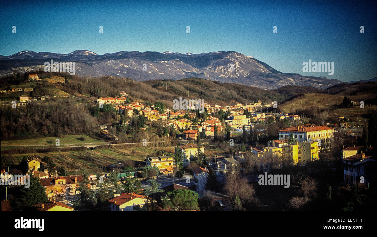 Friuli-Venezia-Giulia liegt im Nordosten Italiens an der Grenze zu Slowenien und Österreich. Stockfoto