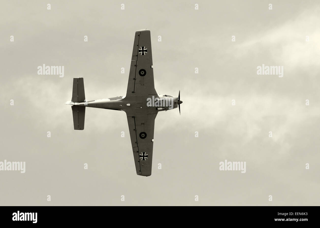 Zweiter Weltkrieg Ära deutscher Kämpfer Flugzeug Stockfoto