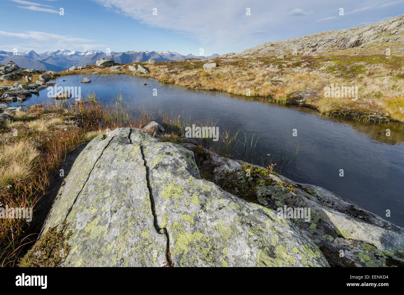 Bergsee, Romsdalen, Moere Und Romsdal Fylke, Vestland, Norwegen, September 2011 Stockfoto