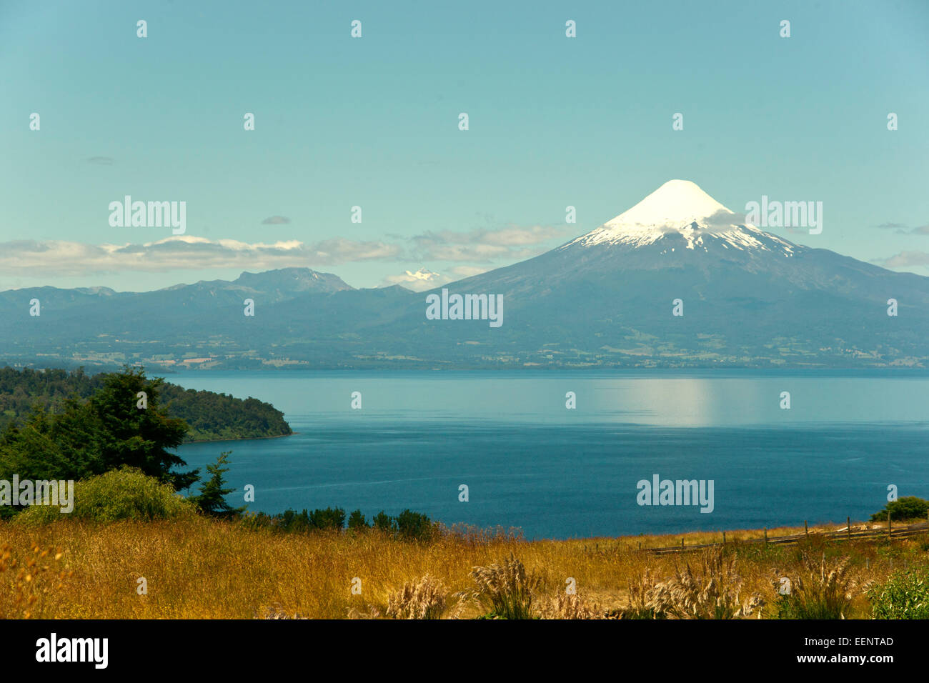 Osorno Reflexionen Stockfoto