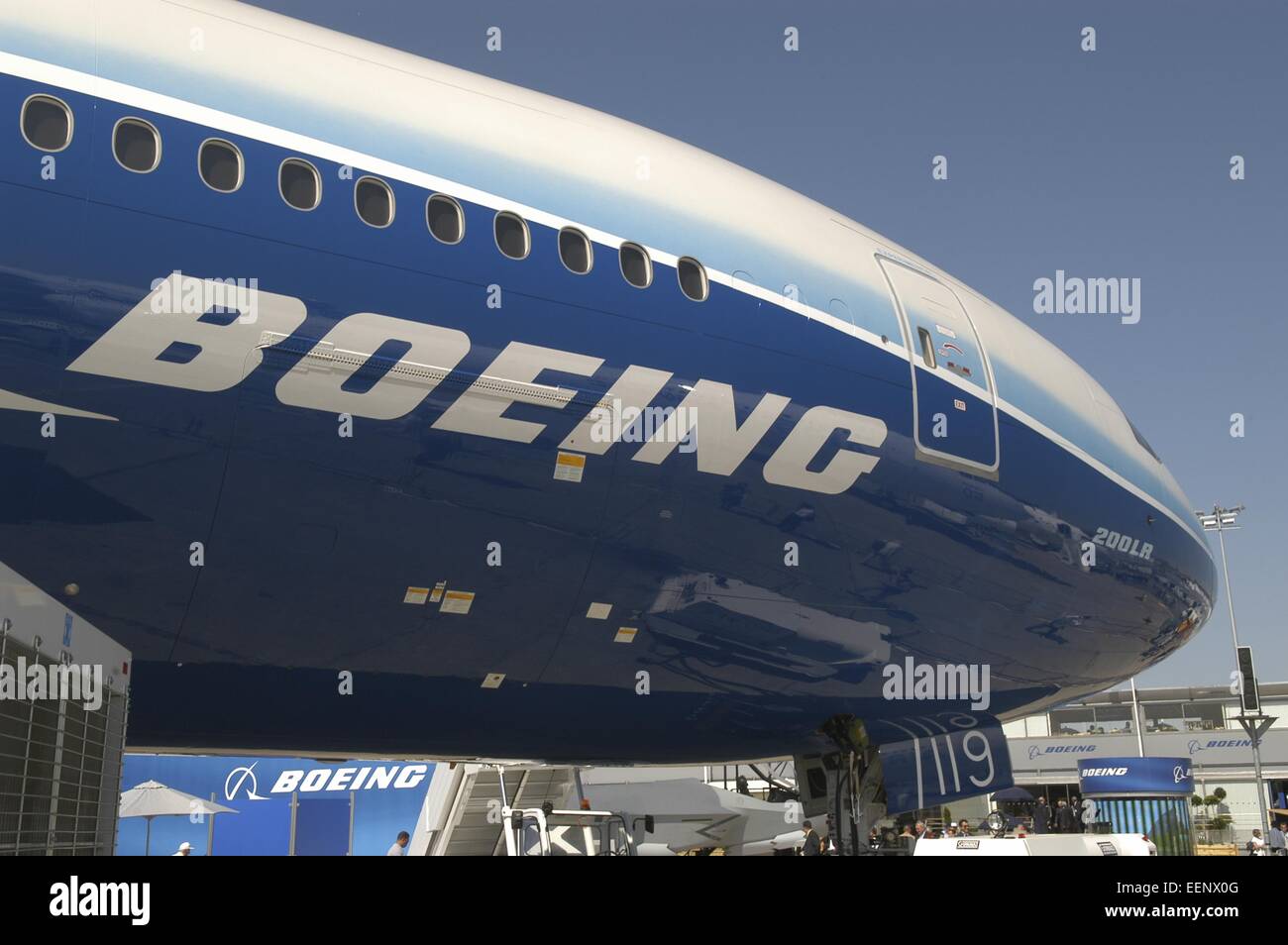 Verkehrsflugzeug Boeing 787 Dreamliner Stockfoto
