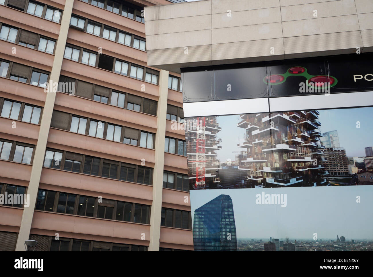 neue Konstruktionen Panel, Porta Nuova Bezirk, Mailand, Italien Stockfoto