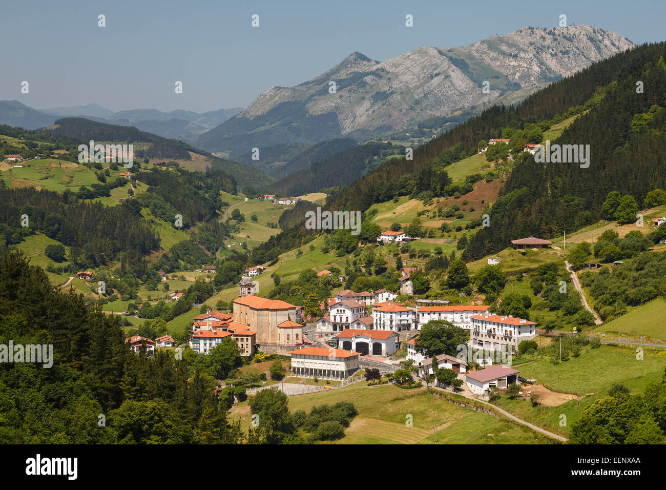 Blick auf Errekil. Guipúzcoa. Baskisches Land. Euskadi. Spanien, Europa Stockfoto