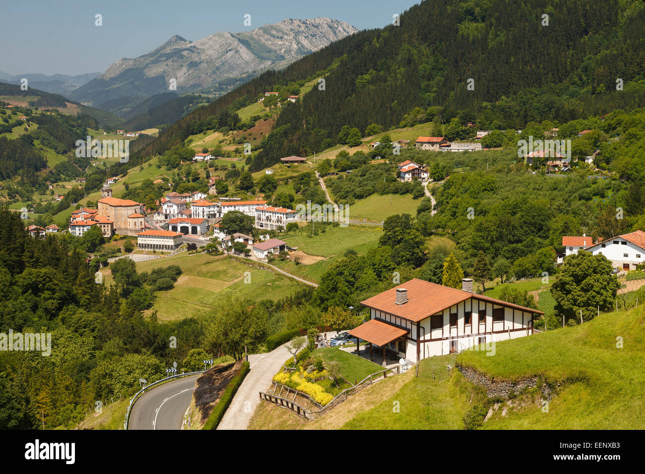 Blick auf Errekil. Guipúzcoa. Baskisches Land. Euskadi. Spanien, Europa Stockfoto