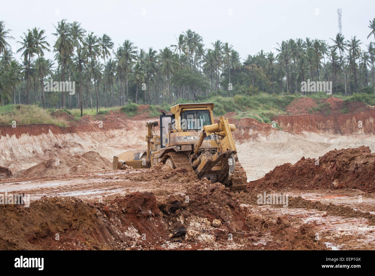Titan-Mine Diani Kenia Stockfoto