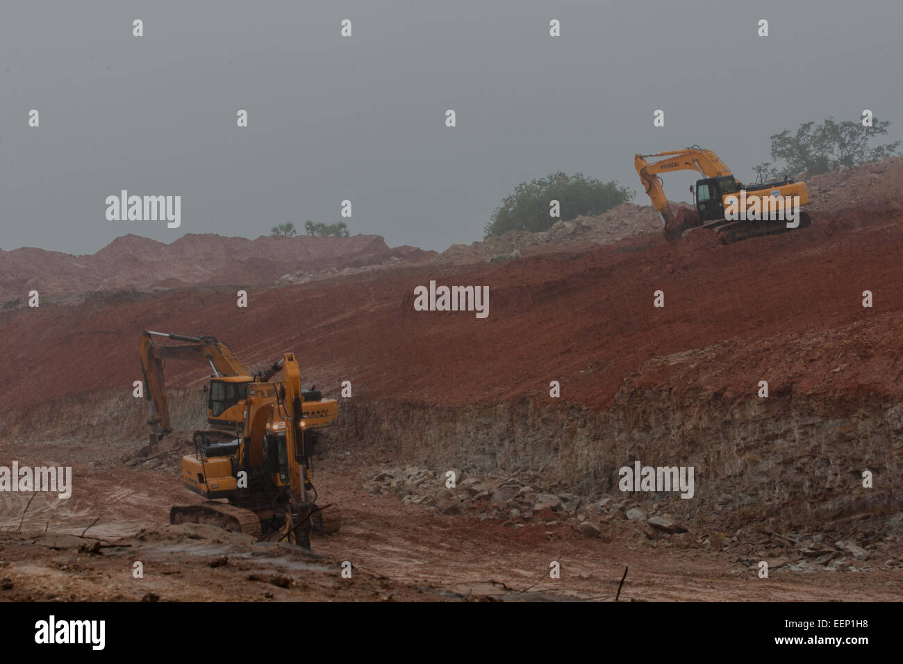 Titan-Mine Diani Kenia Stockfoto