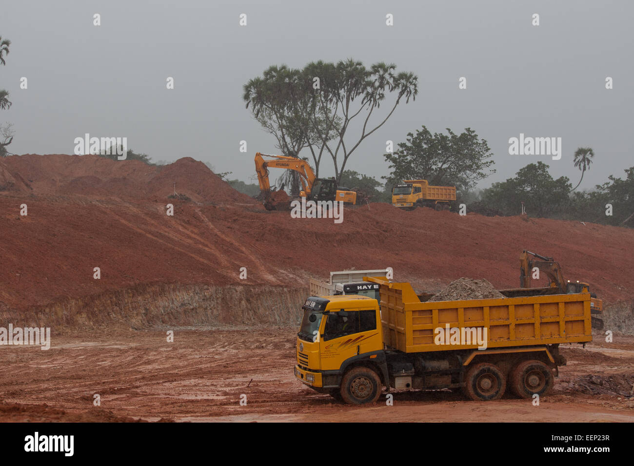 Titan-Mine Diani Kenia Stockfoto