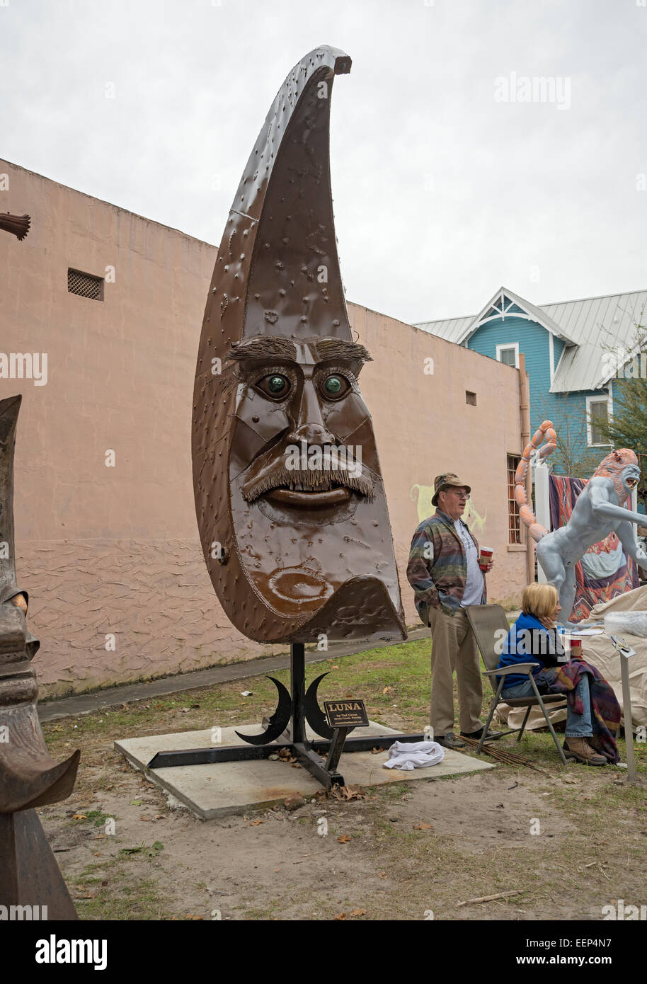 Downtown Art Festival findet jährlich in Gainesville Florida. Stockfoto