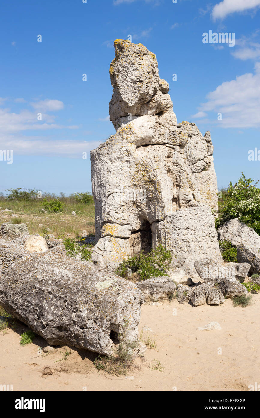 Eingeschagenen Kamani (Menhire, Steinwald) einzigartige Naturstein Phänomen, Varna, Bulgarien Stockfoto