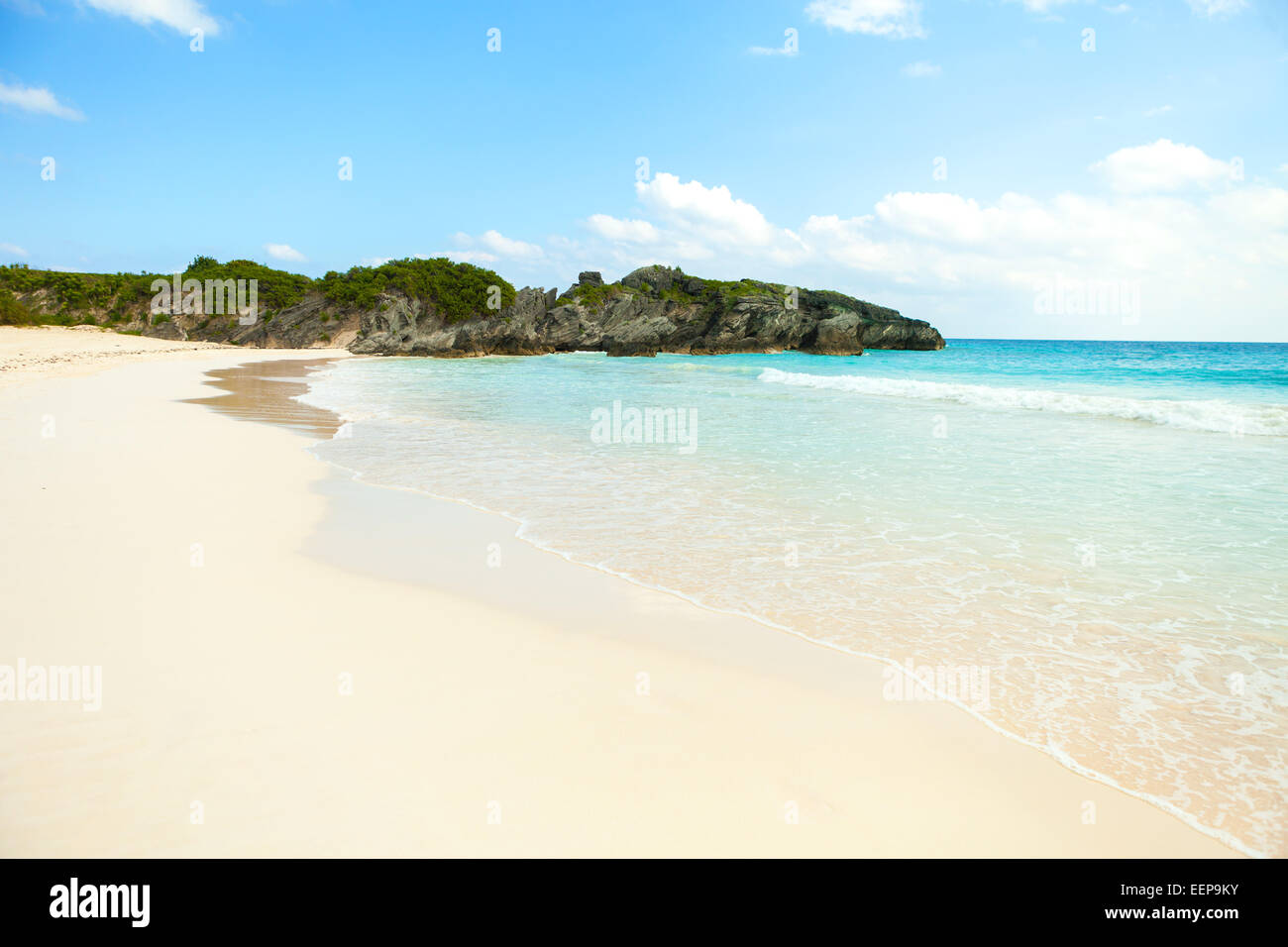 Horseshoe Bay Beach Bermuda Stockfoto