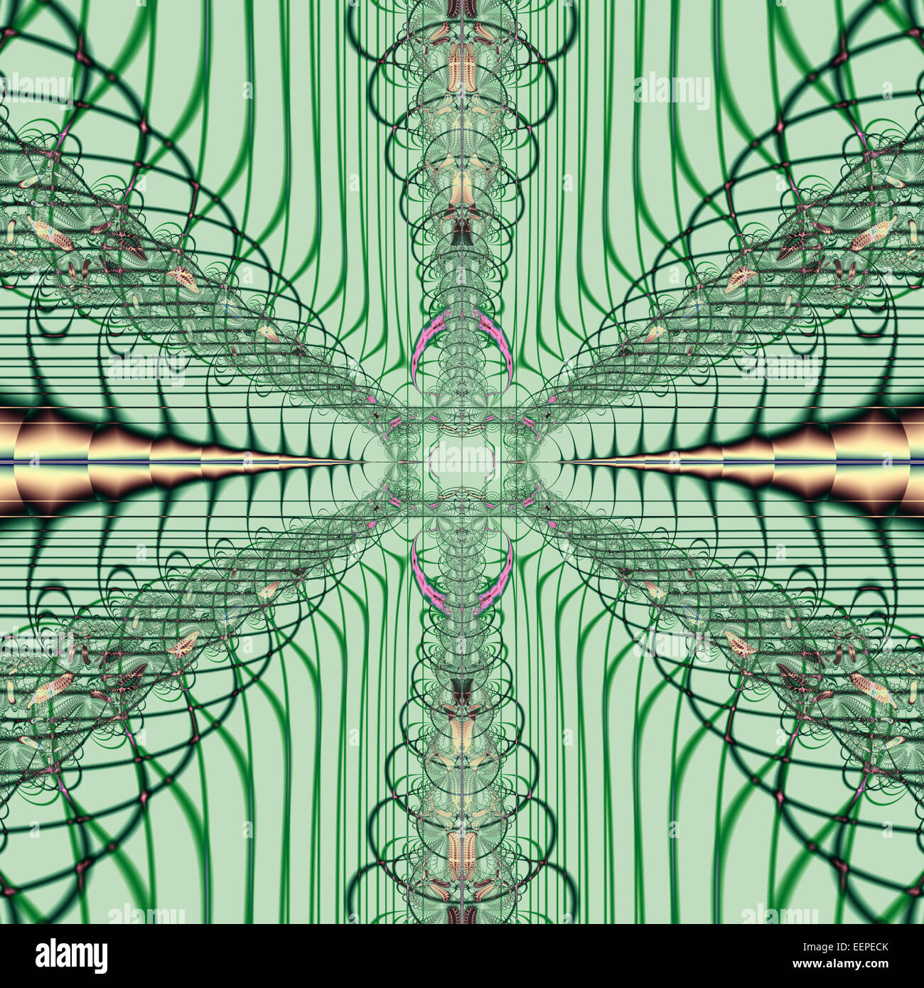 Digital erzeugte abstrakte Muster Stockfoto