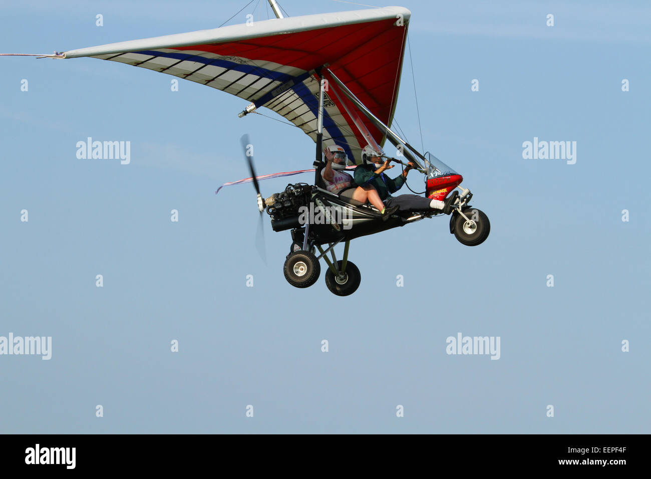 AIRBORNE WINDSPORT Modell Rand XT-912-L. Eine Gewichtskontrolle Verschiebung Experimentalflugzeug mit ROTAX Modell 912UL Motor. Trike confi Stockfoto