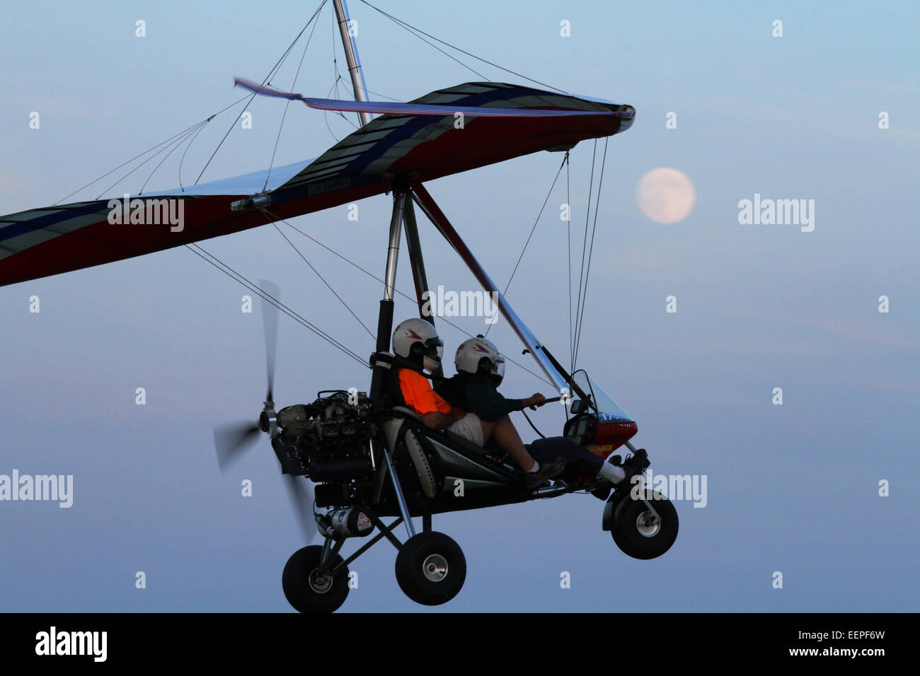 AIRBORNE WINDSPORT Modell Rand XT-912-L. Eine Gewichtskontrolle Verschiebung Experimentalflugzeug mit ROTAX Modell 912UL Motor. Trike confi Stockfoto