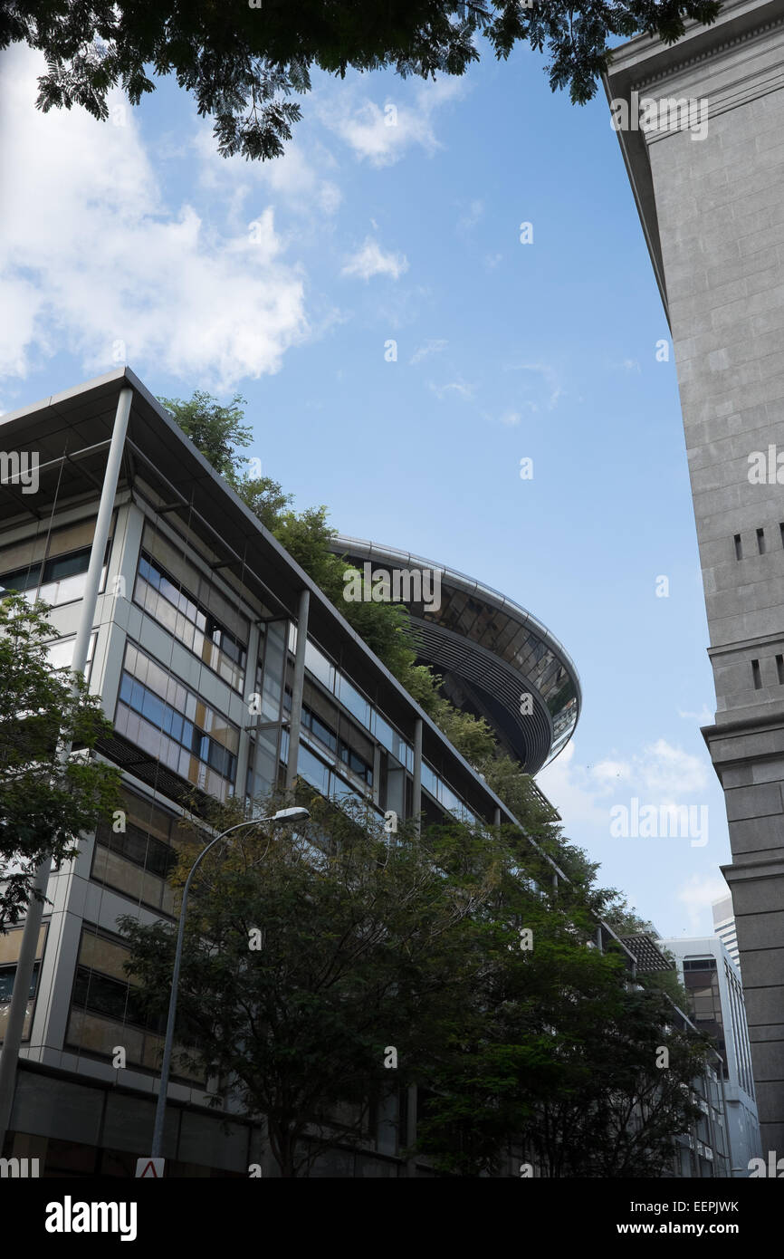 Singapur Supreme Court Building, vom Architekten Sir Norman Foster. Stockfoto