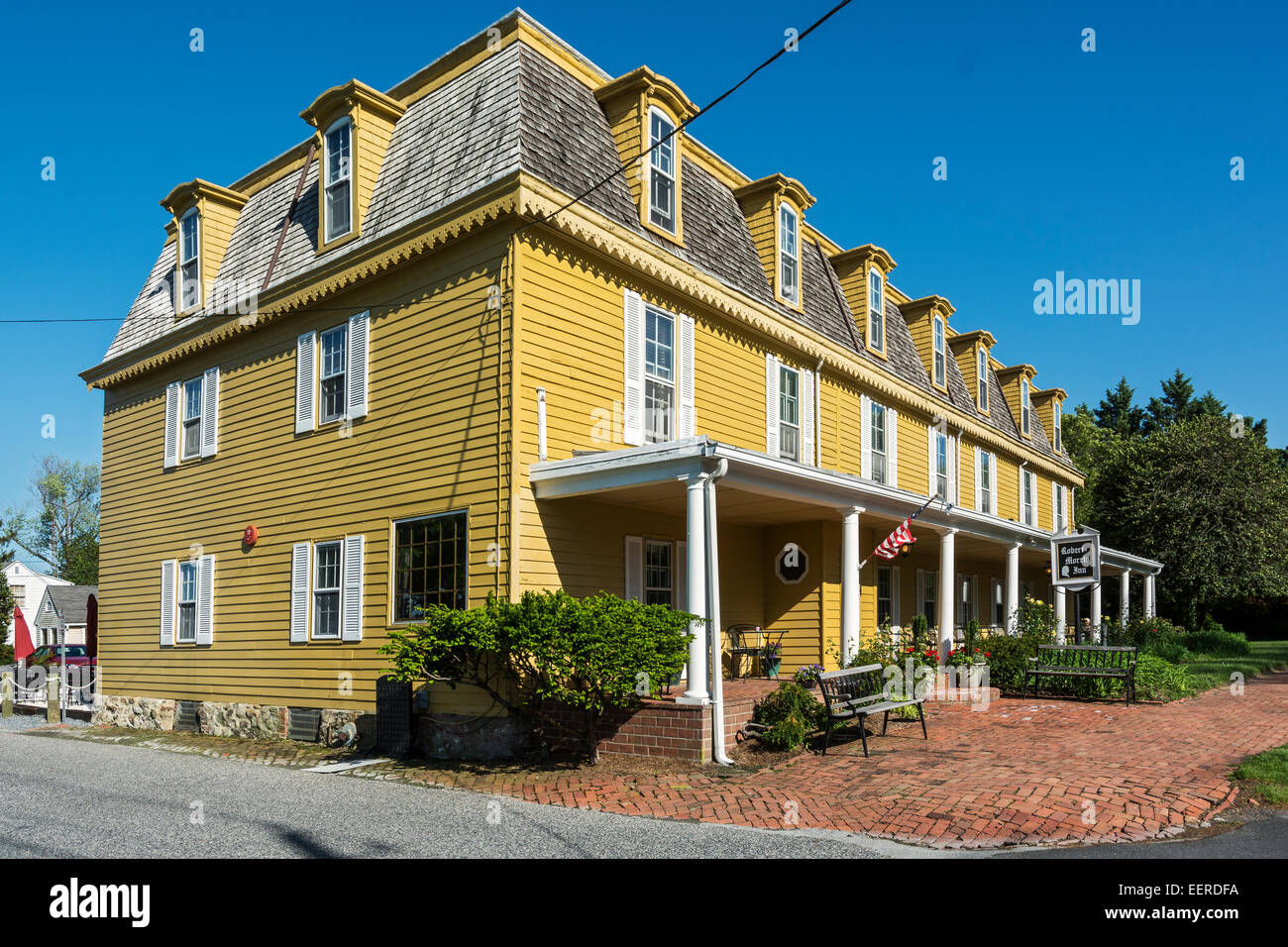 Maryland, Ostufer, Oxford, Robert Morris Gasthaus, erbaut 1710 (seit der Erweiterung) als Haus für Robert Morris, Jr.. Stockfoto