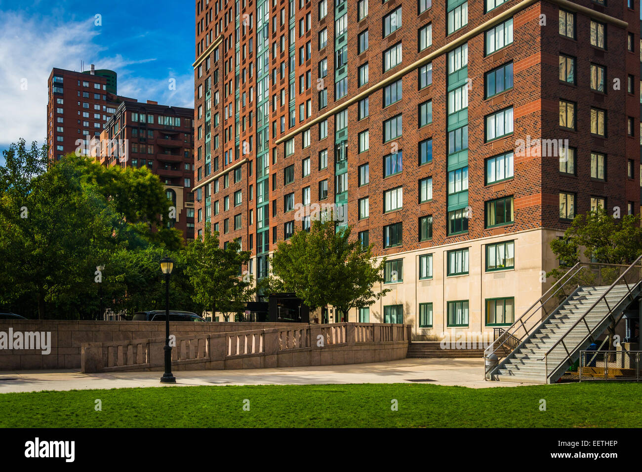 Gebäude in Lower Manhattan, New York. Stockfoto