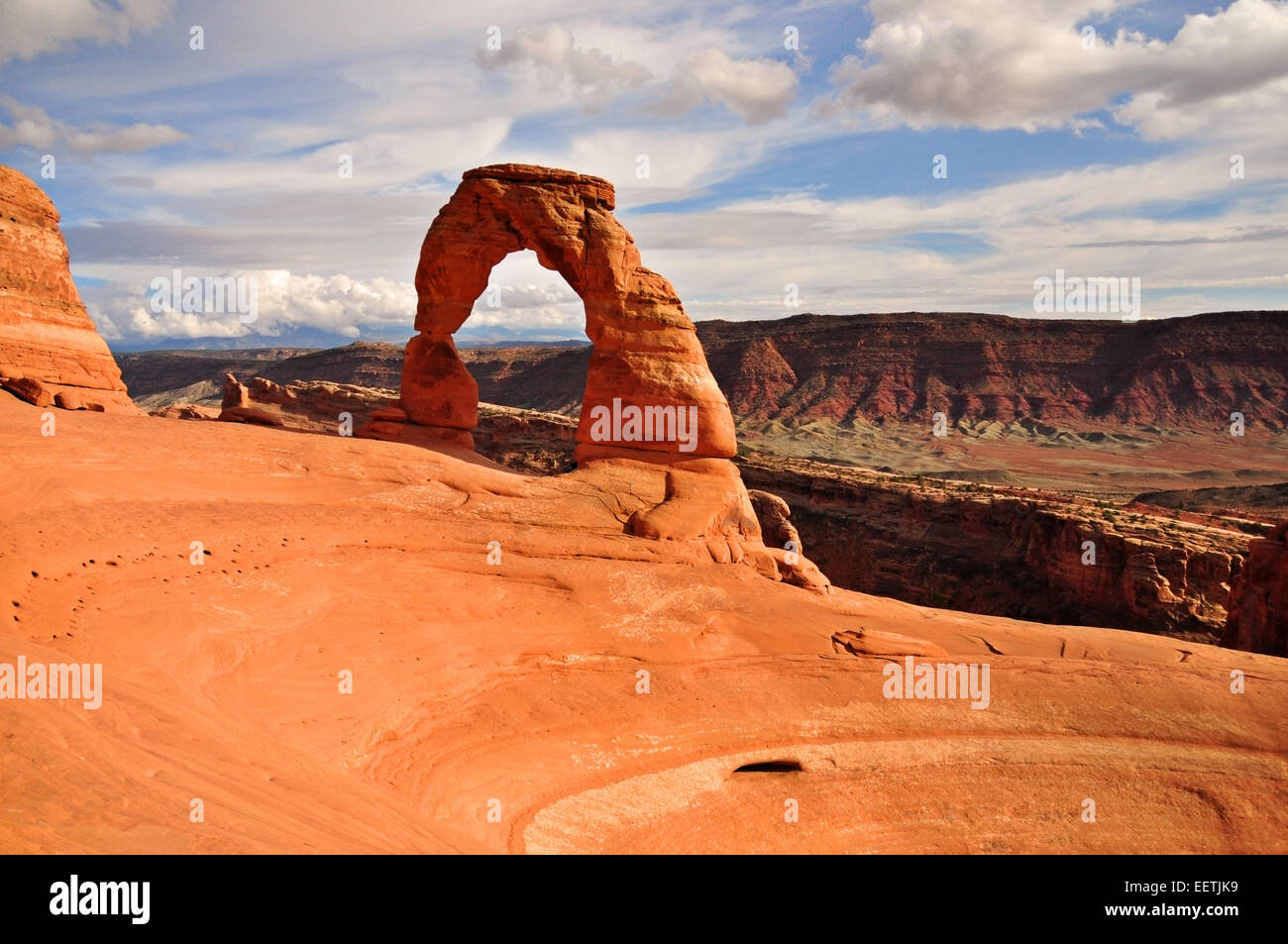 Weltberühmten Delicate Arch, Arches-Nationalpark, UT, USA. Stockfoto