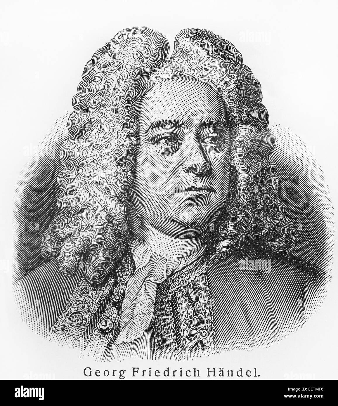 Georg Friedrich Händel Stockfoto