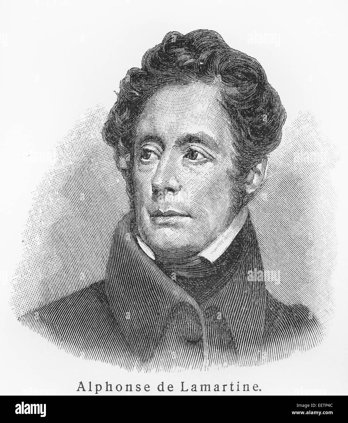 Alphonse de Lamartine Stockfoto