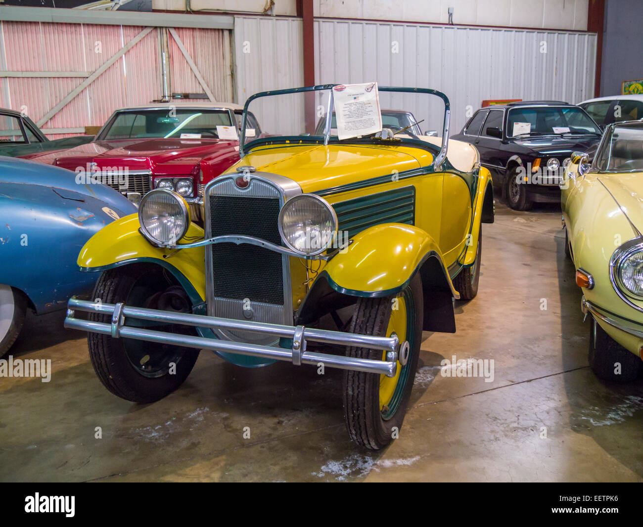 1930-American Austin-Auto auf dem Display in der Sarasota Oldtimer-Museum in Sarasota Florida Stockfoto