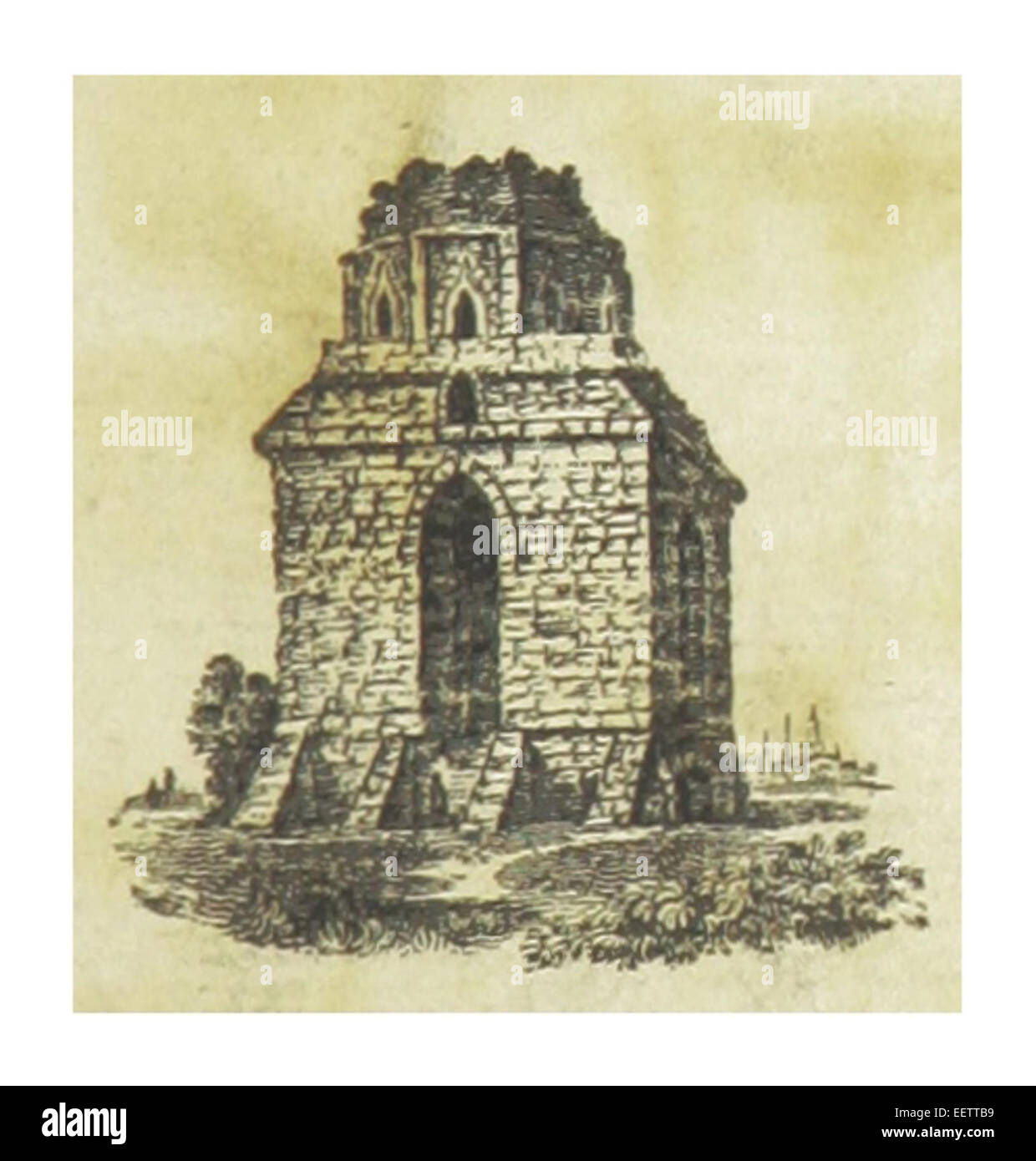 Cochranes Illustration aus dem Jahr 1825 mit dem Titel „Kupfer“ bietet eine detaillierte Darstellung des Kupferbergbaus oder kupferbezogener Prozesse und gibt Einblicke in die Industrie des frühen 19. Jahrhunderts. Stockfoto