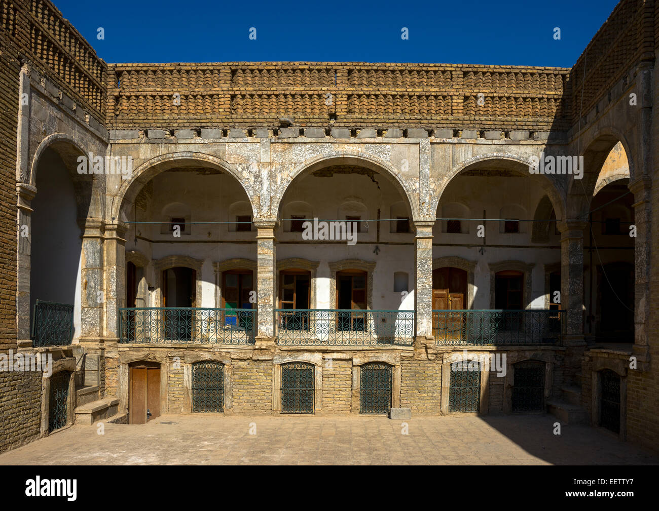 Der Innenhof eines der Häuser In der Zitadelle von Erbil