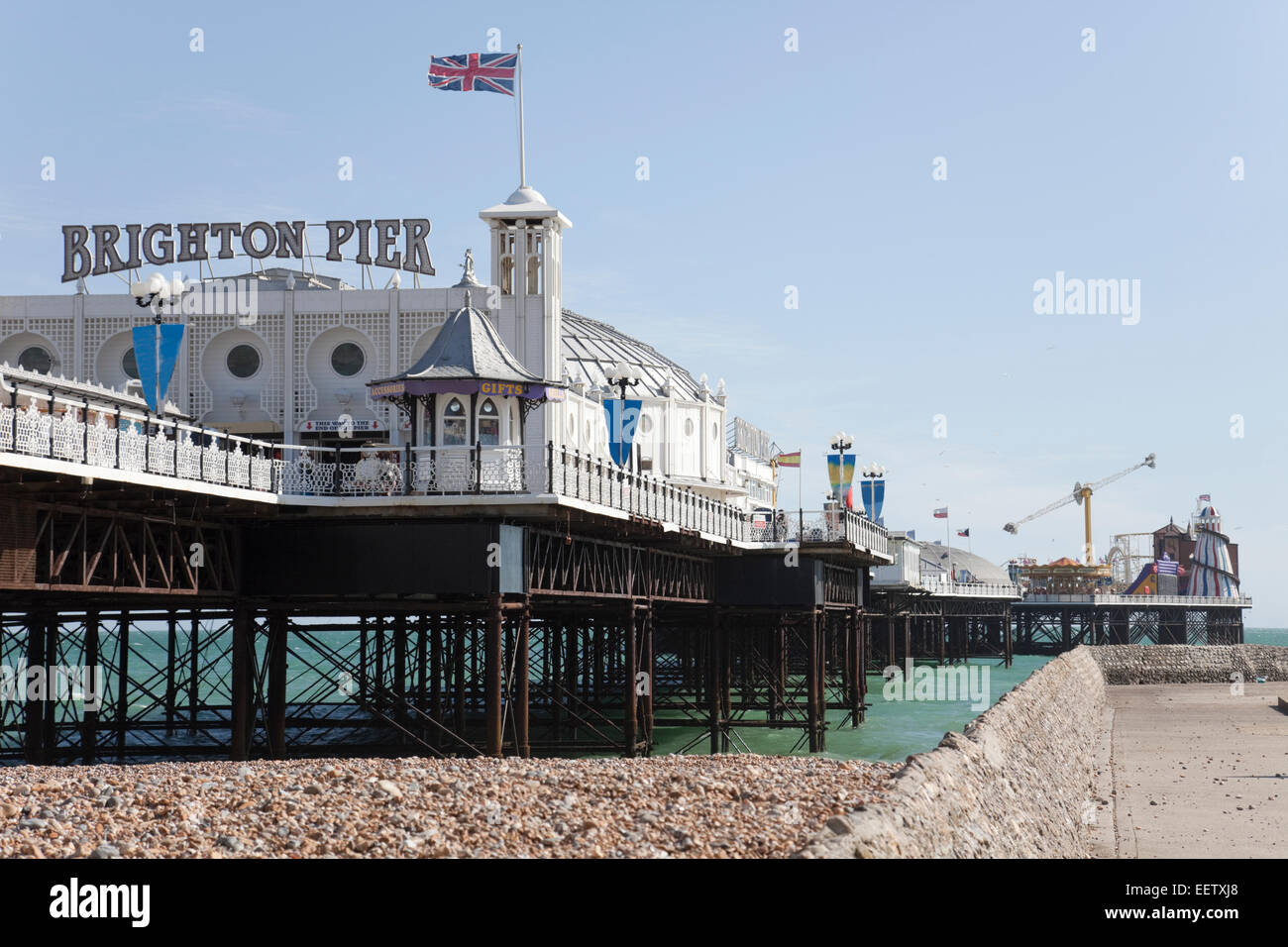 Berühmte Brighton Pier, Englisch Süd Küste Badeort Stockfoto