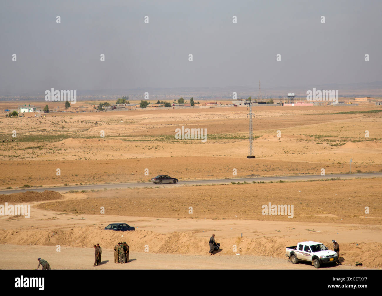 Kirkuk Bereich Frontline, Kurdistan, Irak Stockfoto