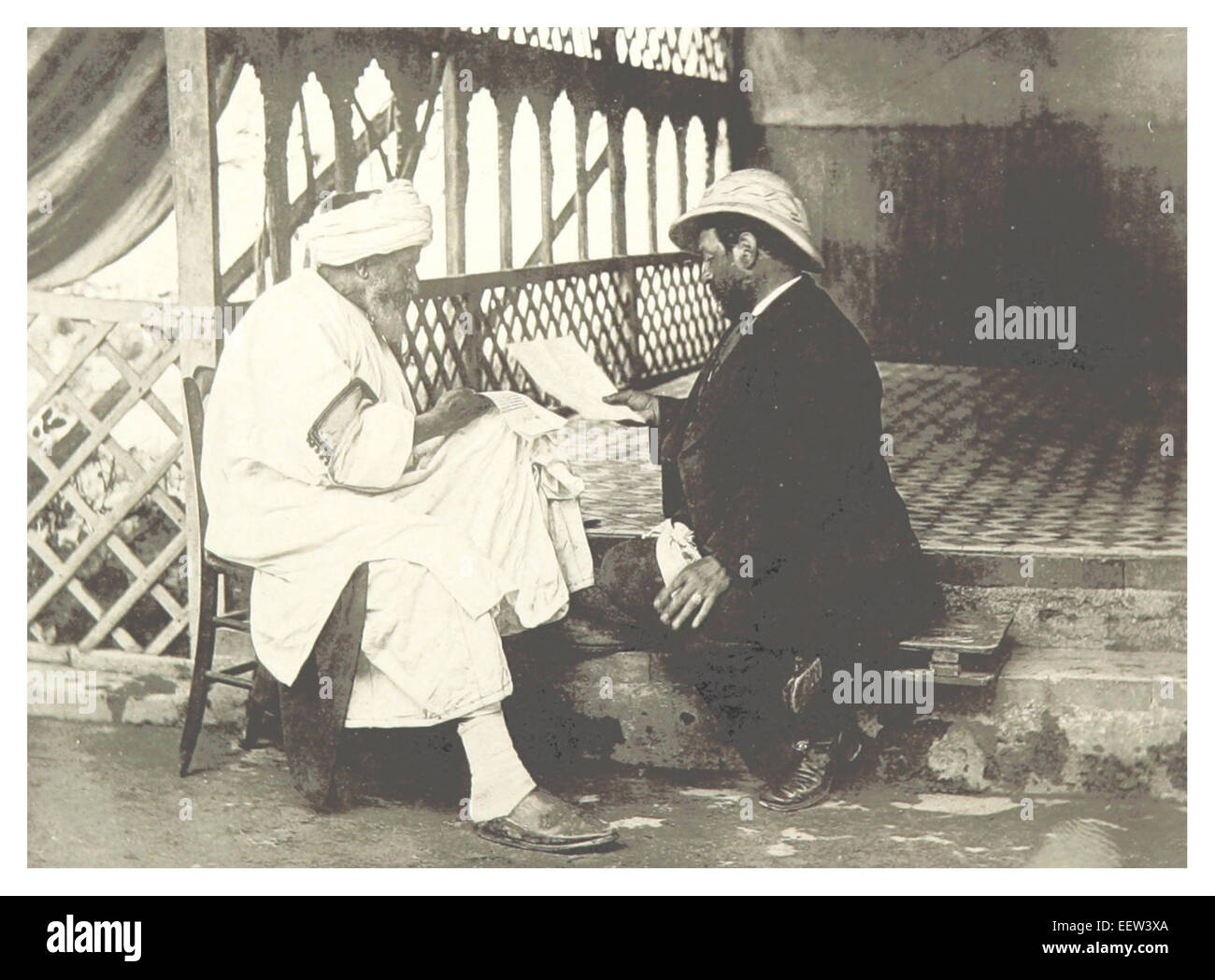 Trotter(1881) p034 arabische Schreiber und HAIM SECSU Stockfoto