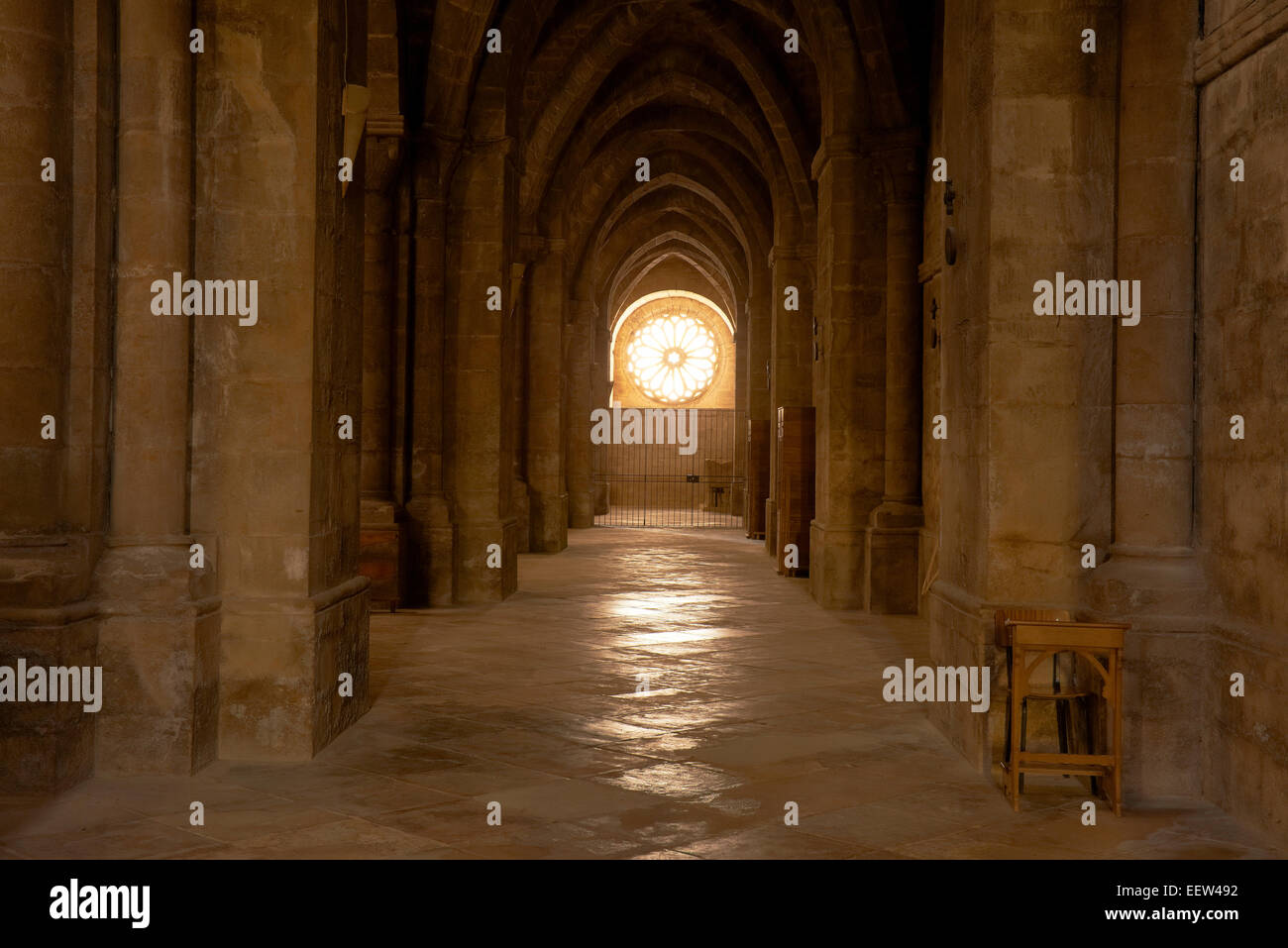 Santa Maria De La Oliva, Zisterzienserkloster Kloster von La Oliva. Carcastillo Navarra. Spanien. Stockfoto