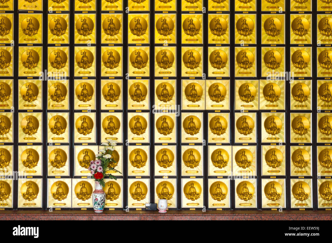 10.000 Buddhas Kloster, Hong Kong, China Stockfoto