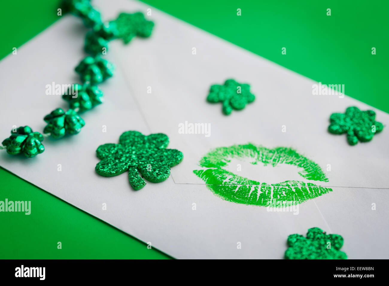 St. Patricks Day Karte Stockfoto