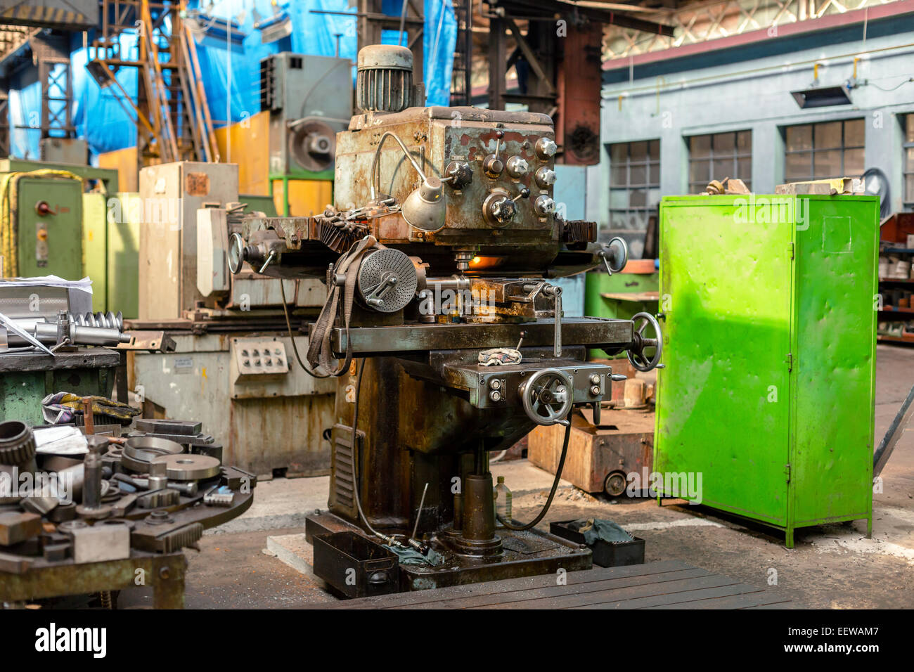 Industrielle Maschine in der Fabrik Stockfoto