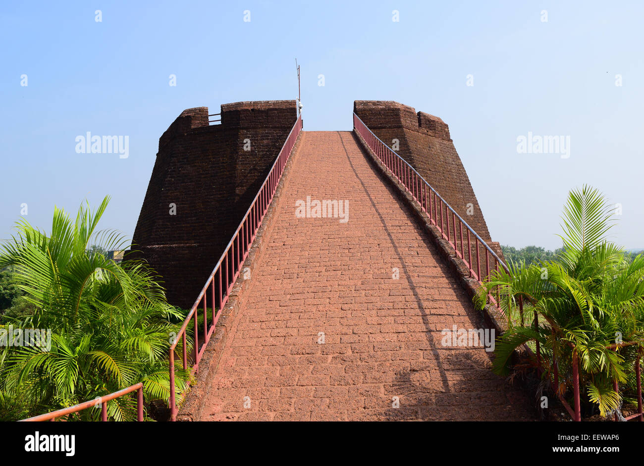 Bekal Fort Kasaragod Kerala Indien Bekal Fort Aussichtsturm Blick Stockfoto