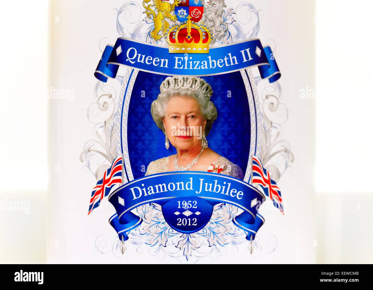 Queen Elizabeth Diamond Jubilee 1952 bis 2012 Stockfoto