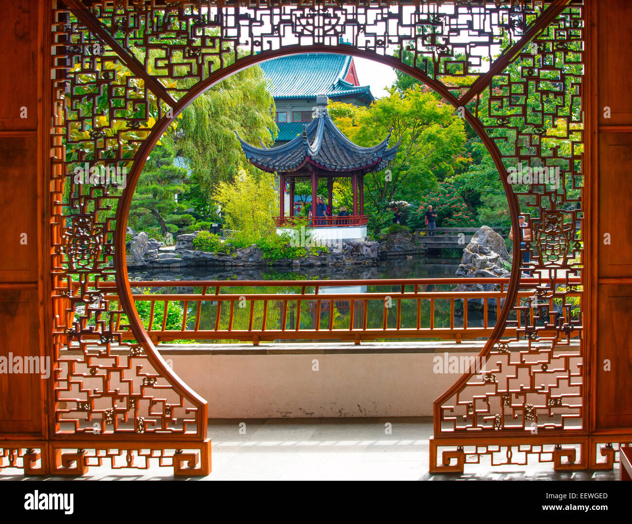 Dr. Sun Yat-Sen Park in Chinatown Stockfoto