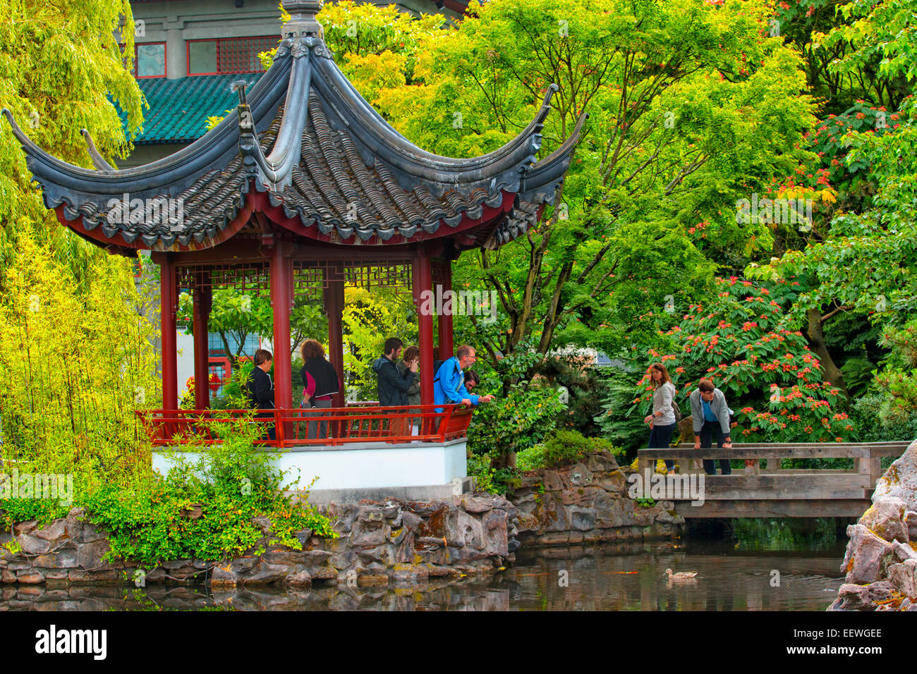 Dr. Sun Yat-Sen Park in Chinatown Stockfoto