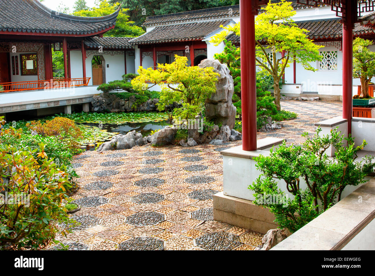 Dr. Sun Yat-Sen Park in Chinatown Stockfoto