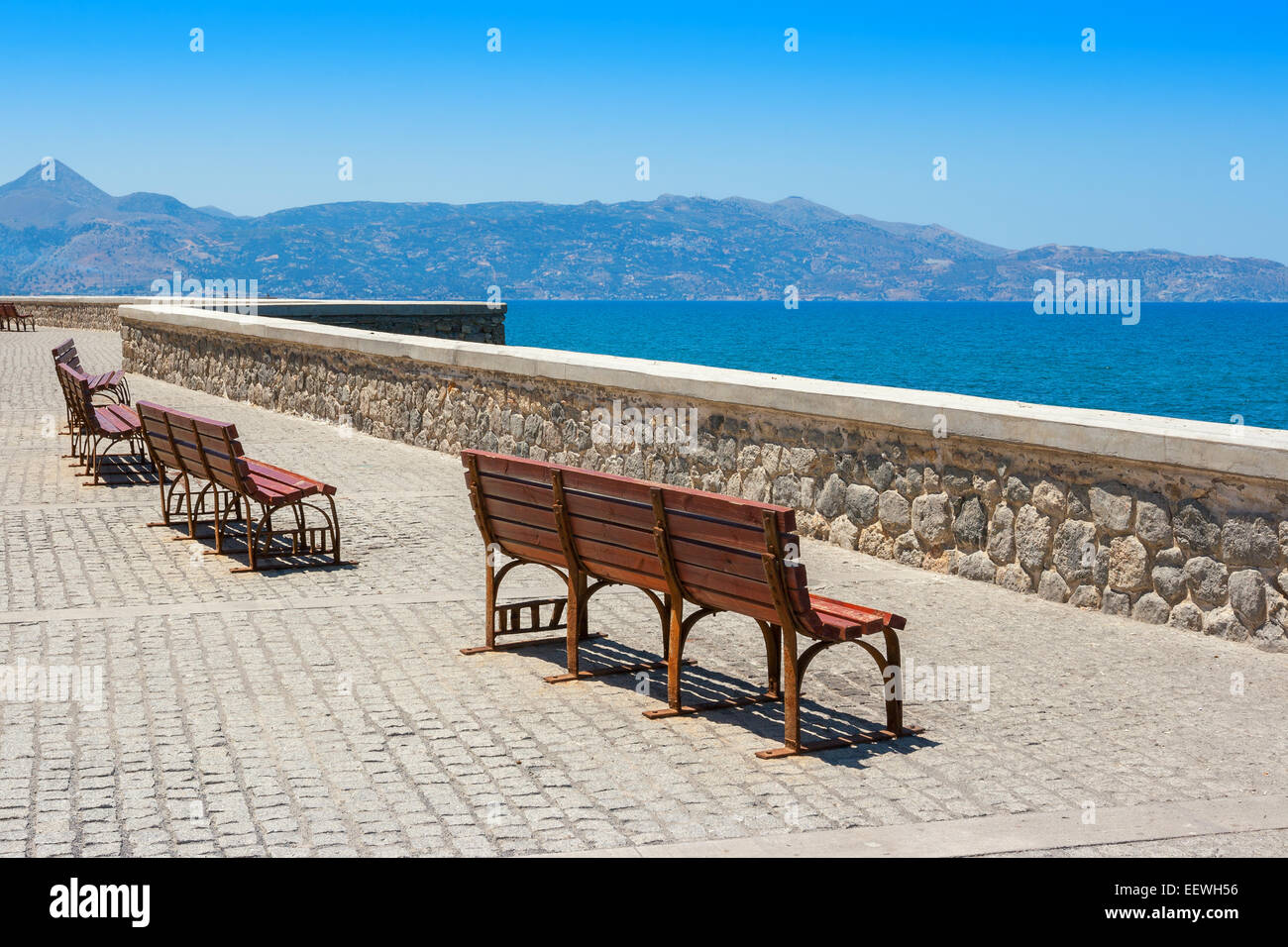 Kai. Heraklion, Kreta, Griechenland Stockfoto